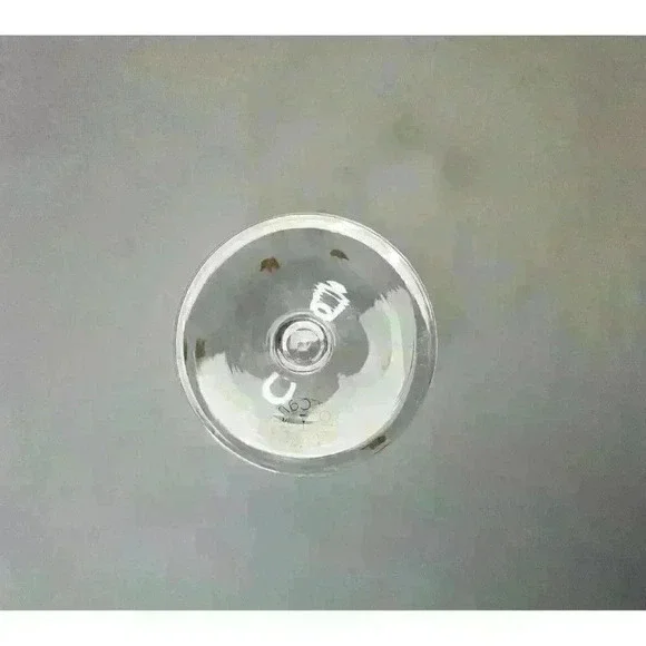 Toscany Hand Blown Crystal Compote Bowl Cut Glass Gold Flowers Pedestal Footed - Picture 6 of 6